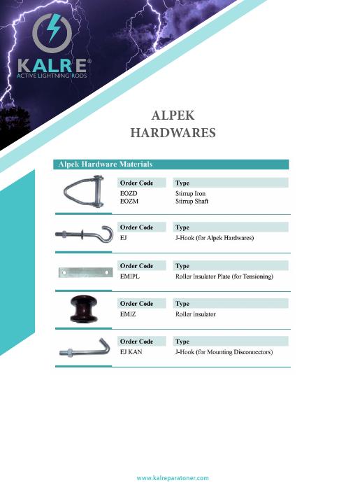 Página del catálogo: Herrajes ALPEK