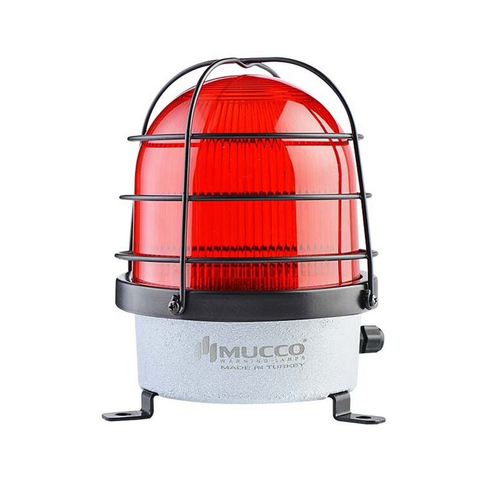 Baliza industrial con jaula protectora · Serie D125