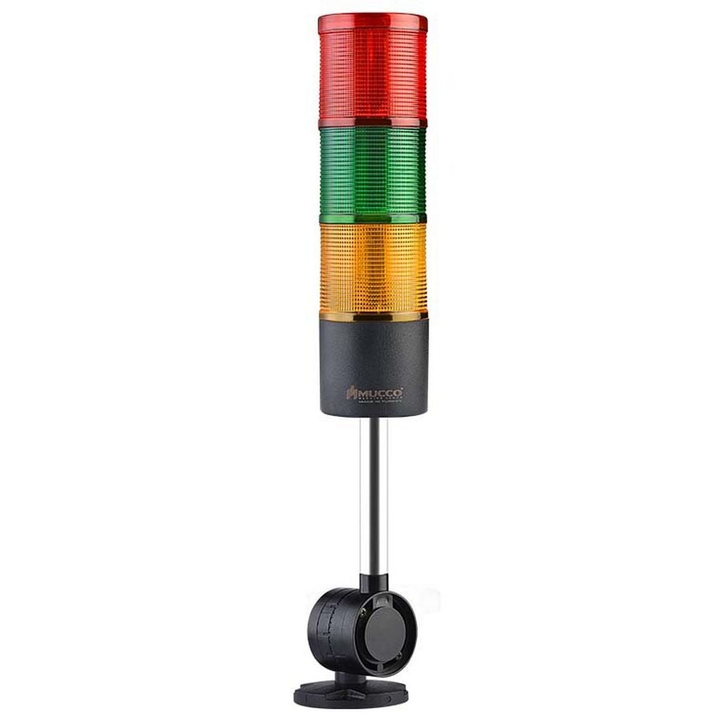Torre de 3 niveles · base abatible · 10 cm