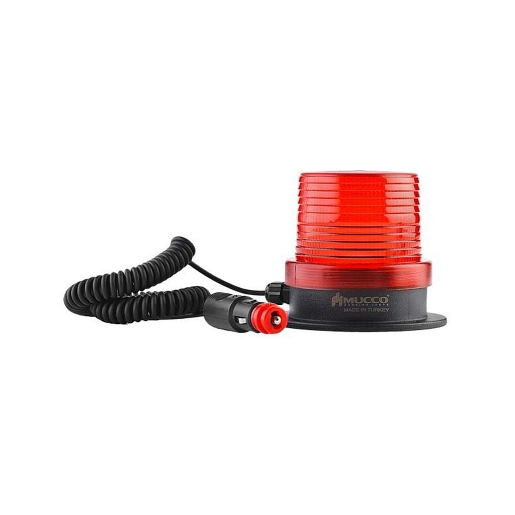 Baliza estroboscópica con base magnética y conector de encendedor
